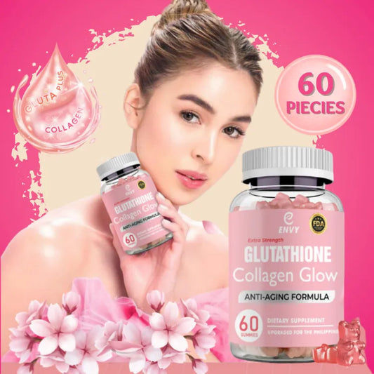 Capsules Envy Glutathion pour anti-âge et blanchiment de la peau.