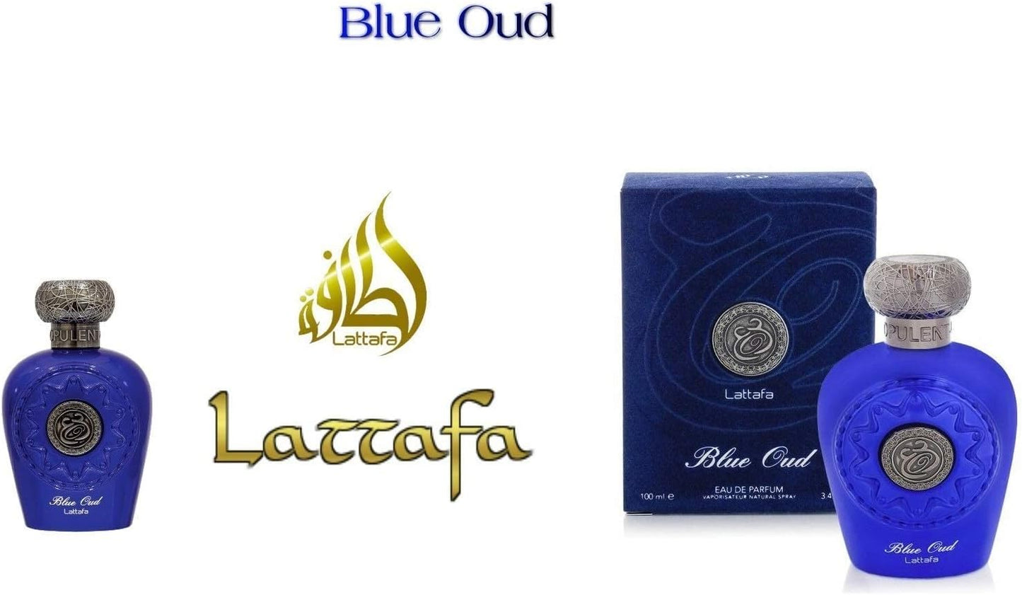 Parfum Lattafa Blue Oud 100 ml pour les hommes.