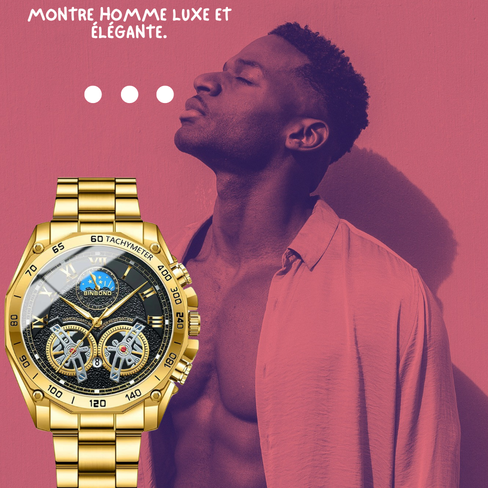 Montre homme luxe et élégante.