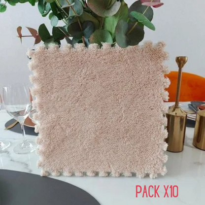 PACK x10pcs Tapis puzzle peluche.