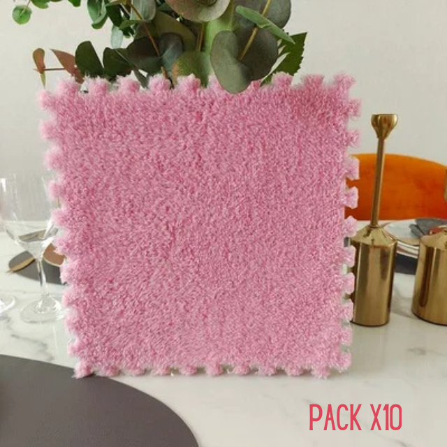 PACK x10pcs Tapis puzzle peluche.