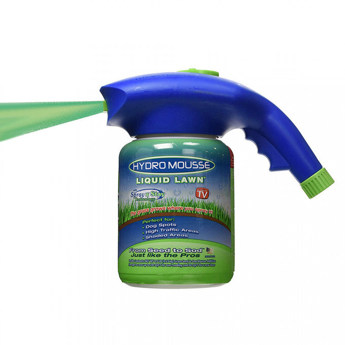 Hydro mousse rend le jardin vert et luxuriant.